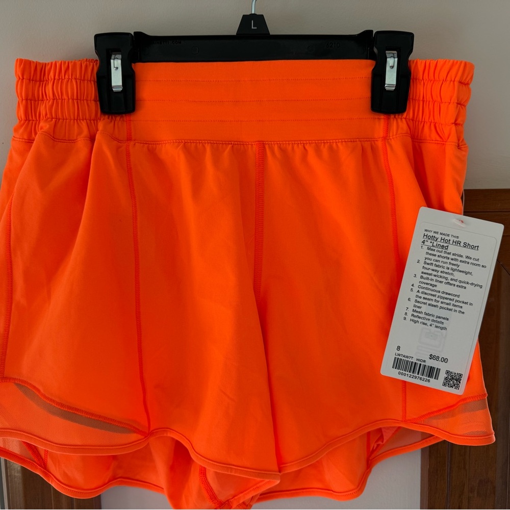 lululemon athletica Women's Neon Orange Athletic Shorts